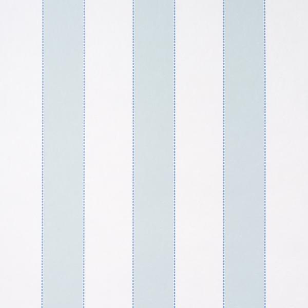 Schumacher Louise Stripe Ice Wallpaper