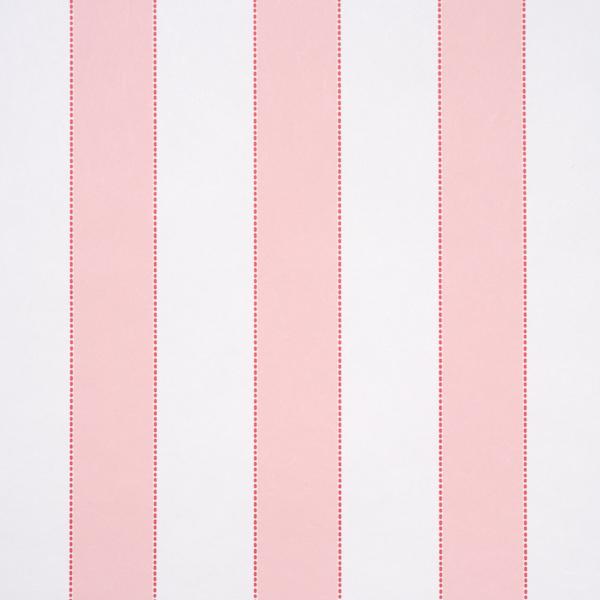 Schumacher Louise Stripe Rose Wallpaper