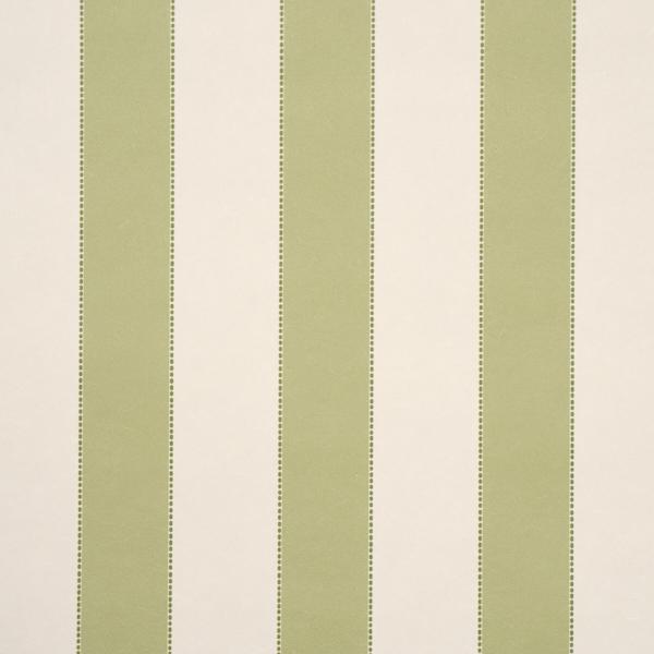 Schumacher Louise Stripe Leaf Wallpaper