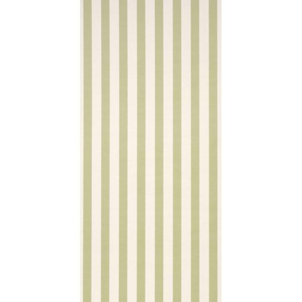 Schumacher Louise Stripe Leaf Wallpaper