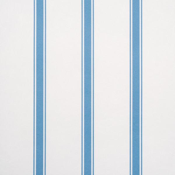 Schumacher Westerly Stripe Blue Wallpaper