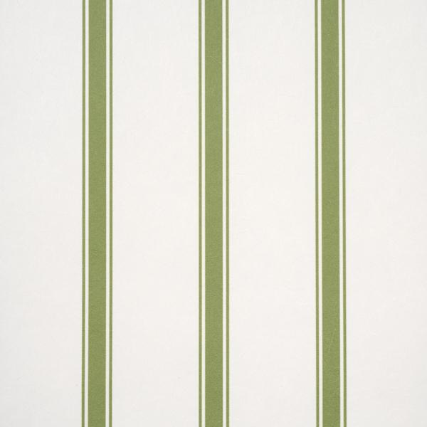 Schumacher Westerly Stripe Moss Wallpaper