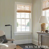 Schumacher Westerly Stripe Moss Wallpaper