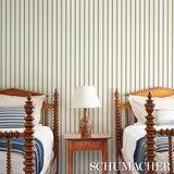 Schumacher Westerly Stripe Moss Wallpaper