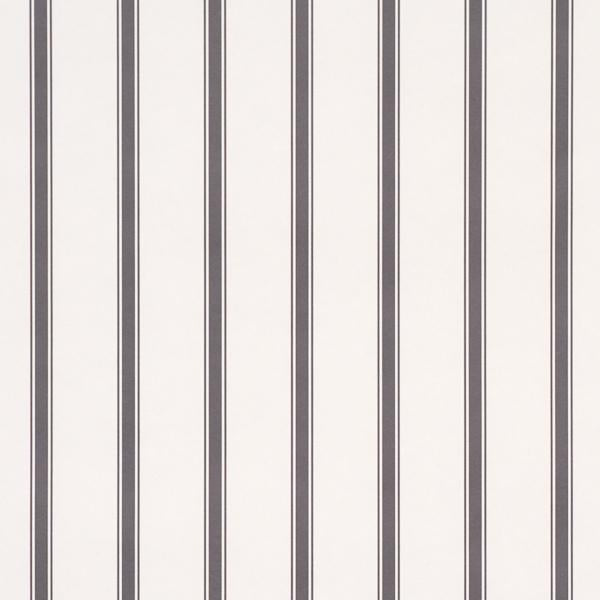 Schumacher Westerly Stripe Charcoal Wallpaper