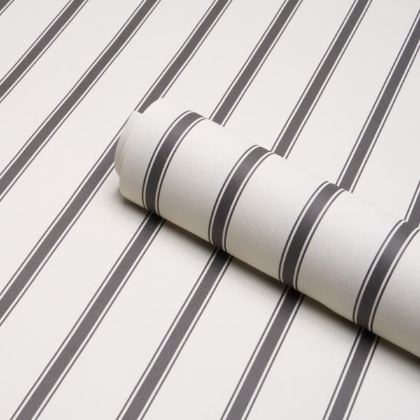 Schumacher Westerly Stripe Charcoal Wallpaper