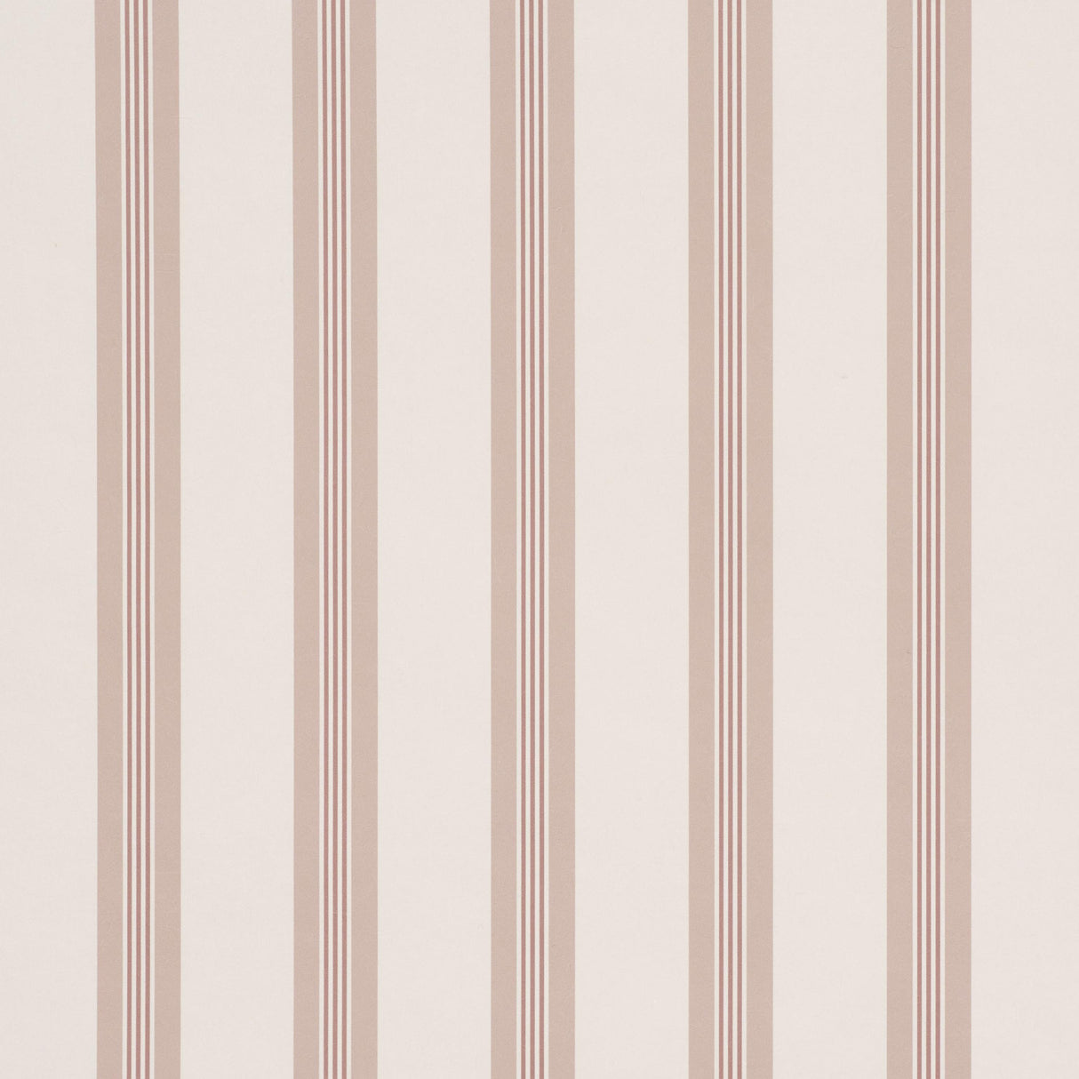 Schumacher Chatham Stripe Rose Wallpaper