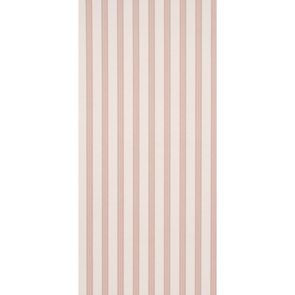 Schumacher Chatham Stripe Rose Wallpaper