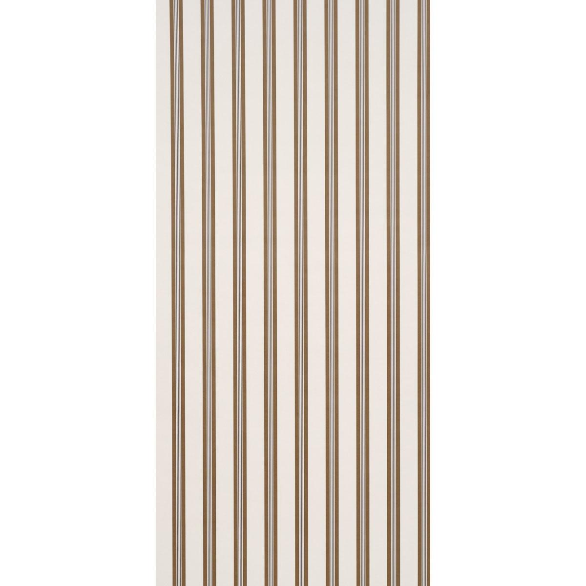 Schumacher Chatham Stripe Umber Wallpaper