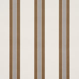 Schumacher Chatham Stripe Umber Wallpaper