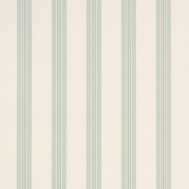 Schumacher Chatham Stripe Celadon Wallpaper