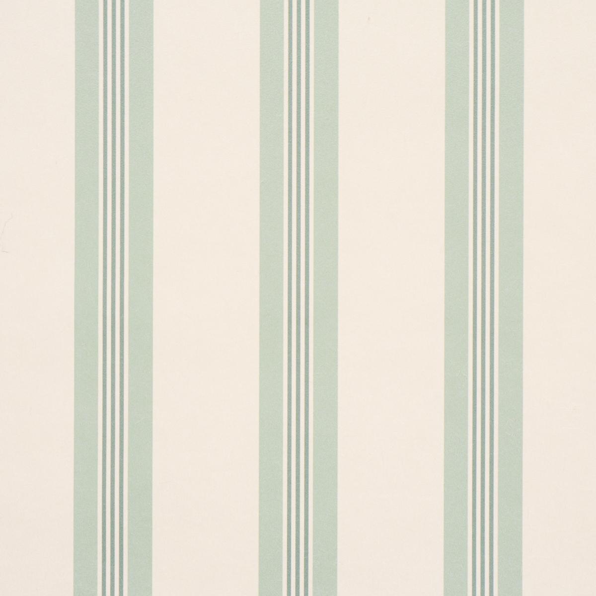 Schumacher Chatham Stripe Celadon Wallpaper