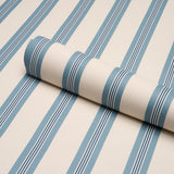 Schumacher Chatham Stripe Delft Wallpaper