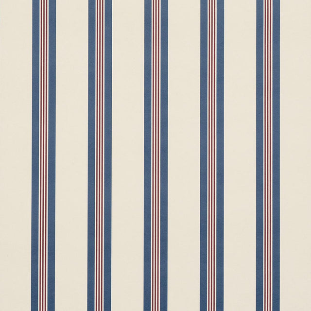 Schumacher Chatham Stripe Americana Wallpaper