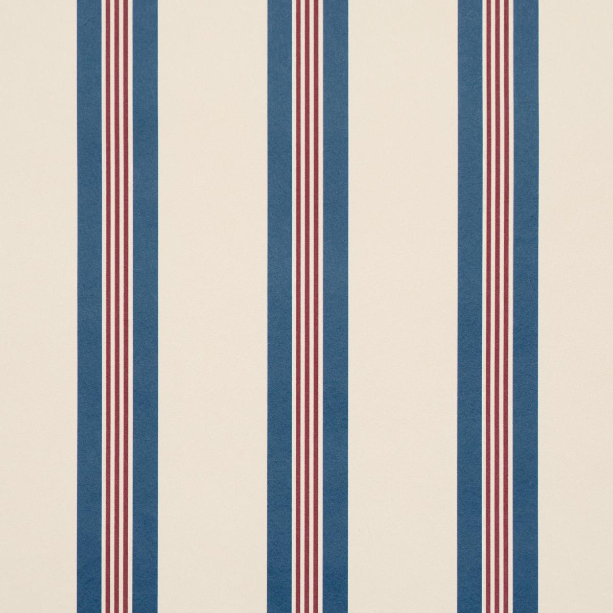 Schumacher Chatham Stripe Americana Wallpaper