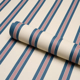 Schumacher Chatham Stripe Americana Wallpaper