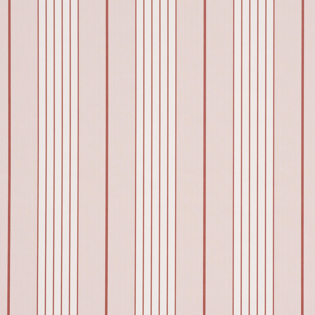 Schumacher Audrey Stripe Pink Wallpaper