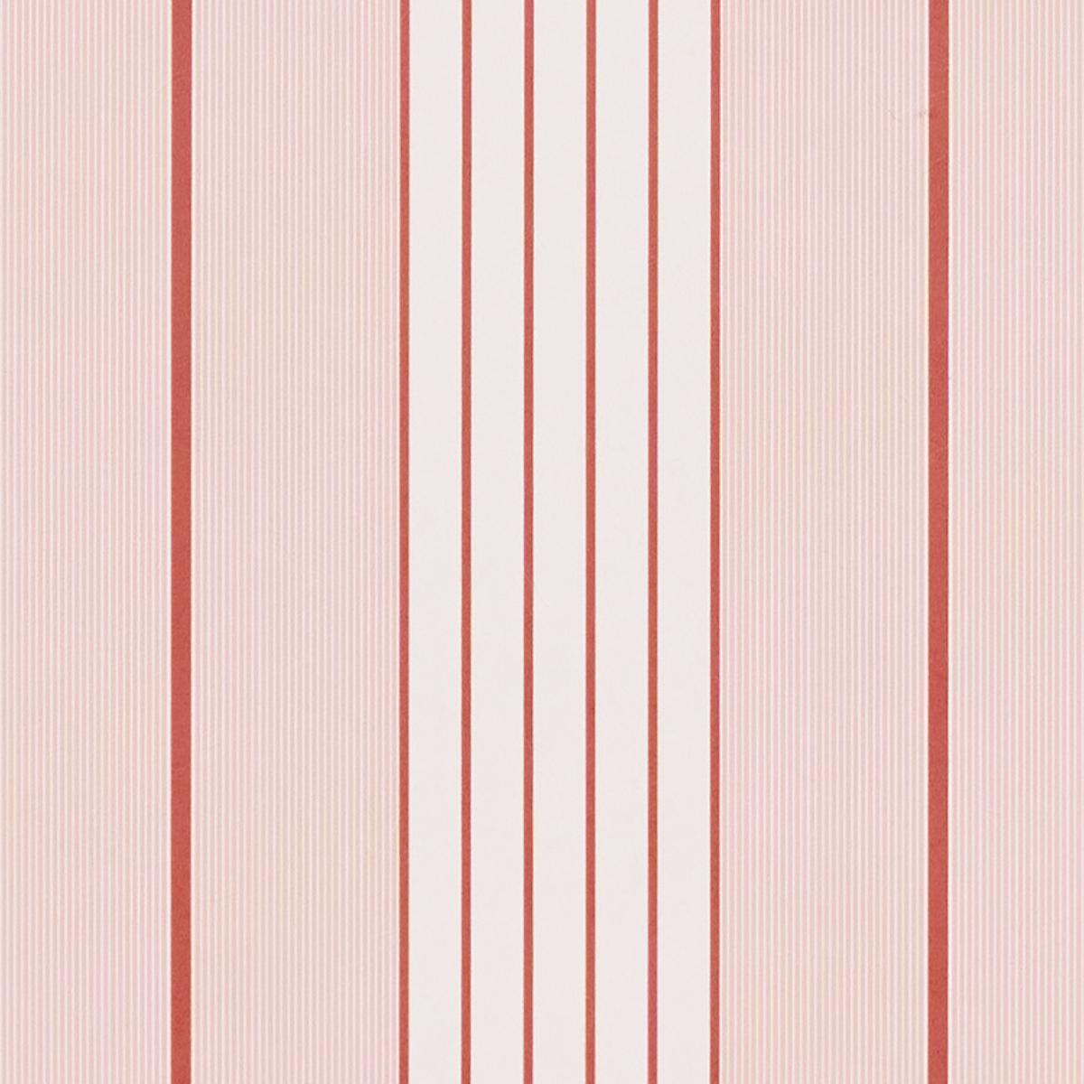 Schumacher Audrey Stripe Pink Wallpaper