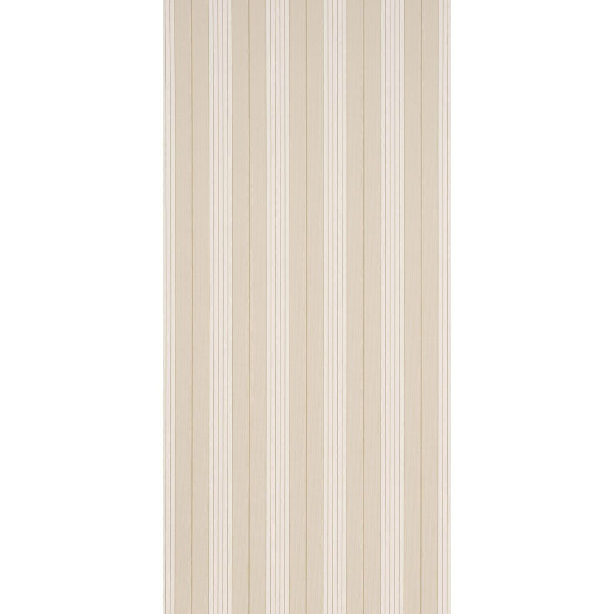 Schumacher Audrey Stripe Sand Wallpaper