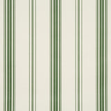 Schumacher Coco Stripe Green Wallpaper