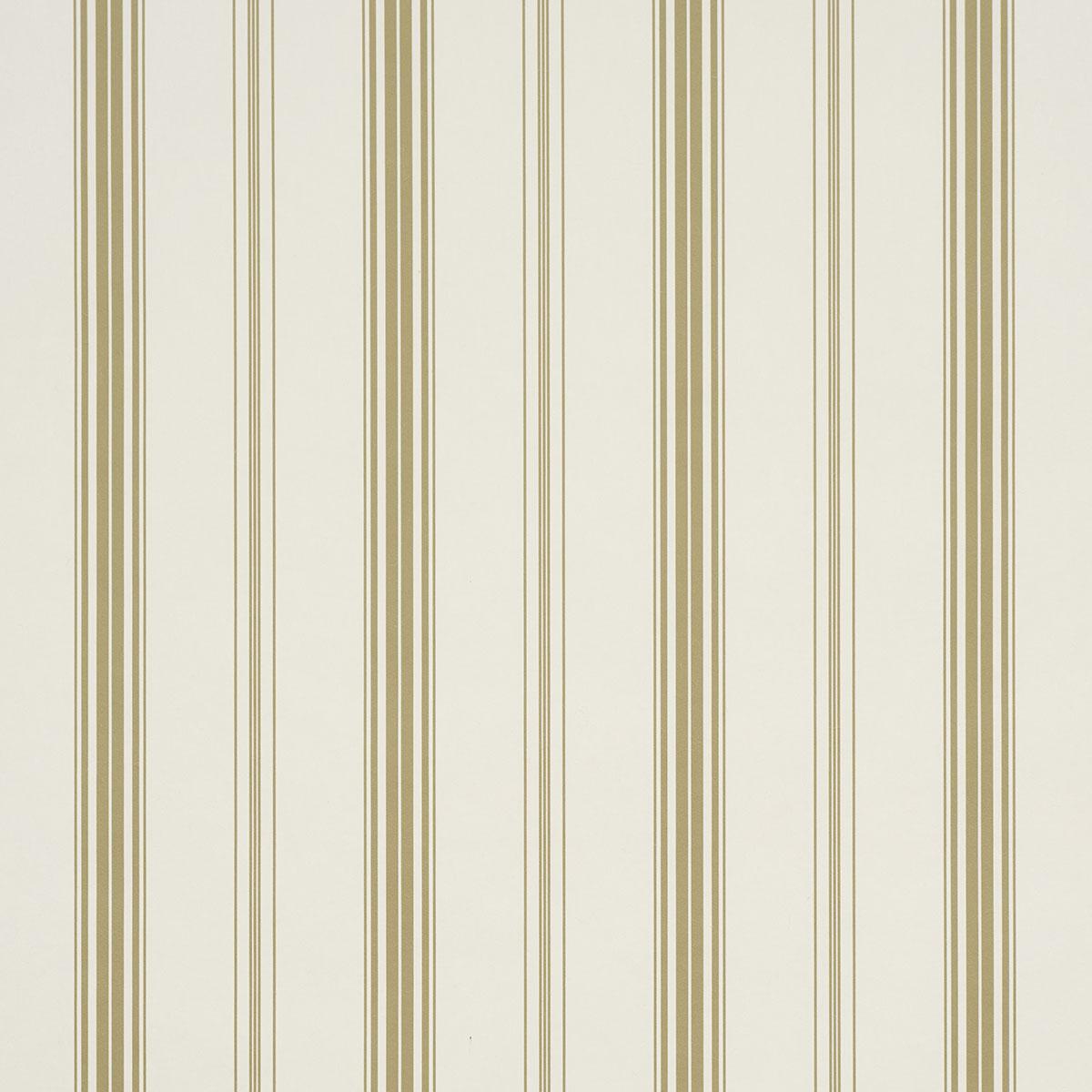 Schumacher Coco Stripe Neutral Wallpaper