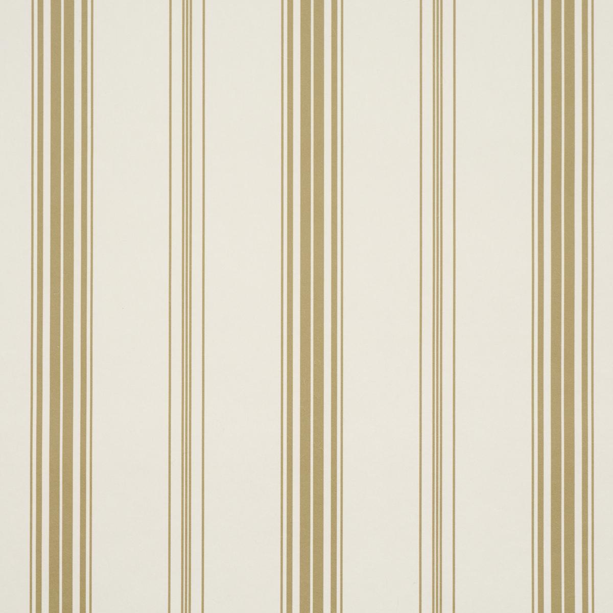 Schumacher Coco Stripe Neutral Wallpaper