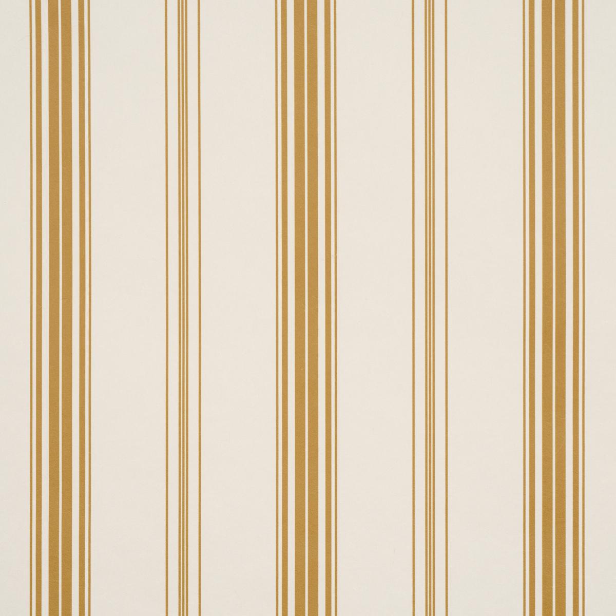 Schumacher Coco Stripe Marigold Wallpaper