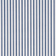Schumacher Mathis Ticking Stripe Indigo Wallpaper