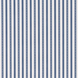 Schumacher Mathis Ticking Stripe Indigo Wallpaper