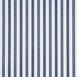 Schumacher Mathis Ticking Stripe Indigo Wallpaper