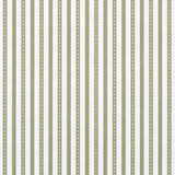 Schumacher Mathis Ticking Stripe Leaf Wallpaper