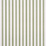Schumacher Mathis Ticking Stripe Leaf Wallpaper
