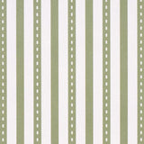 Schumacher Mathis Ticking Stripe Leaf Wallpaper