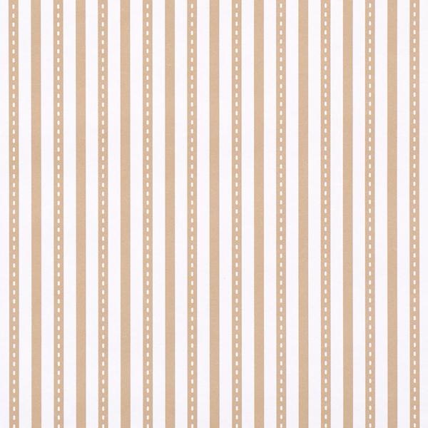 Schumacher Mathis Ticking Stripe Neutral Wallpaper