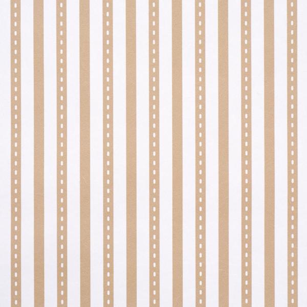 Schumacher Mathis Ticking Stripe Neutral Wallpaper