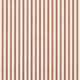 Schumacher Mathis Ticking Stripe Umber Wallpaper