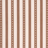Schumacher Mathis Ticking Stripe Umber Wallpaper
