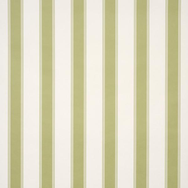 Schumacher Rafe Stripe Leaf Wallpaper