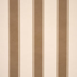 Schumacher Rafe Stripe Chocolate Wallpaper