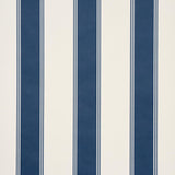 Schumacher Rafe Stripe Indigo Wallpaper
