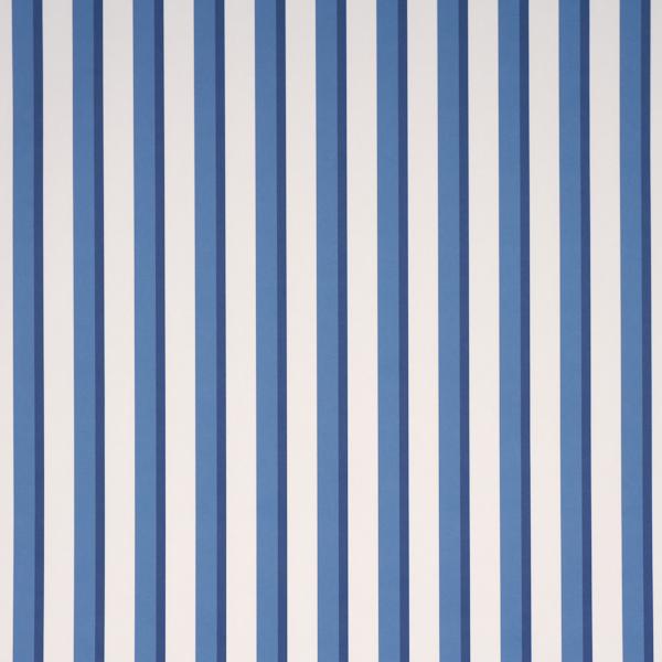 Schumacher Rigsby Stripe Delft Wallpaper
