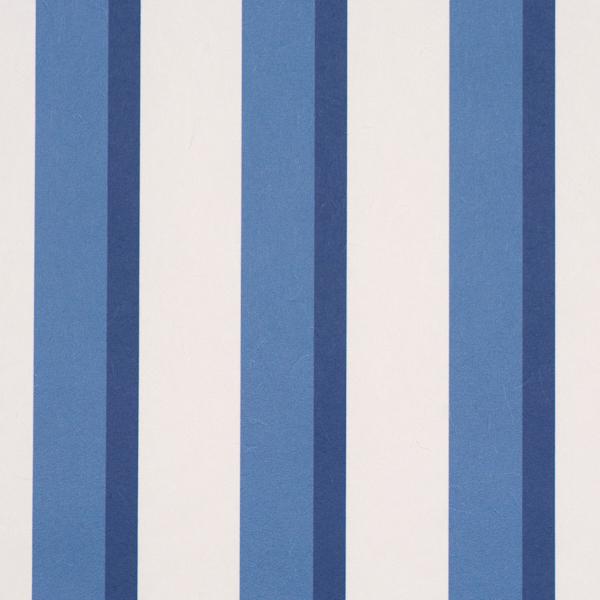 Schumacher Rigsby Stripe Delft Wallpaper