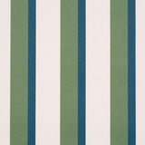 Schumacher Rigsby Stripe Peacock Wallpaper