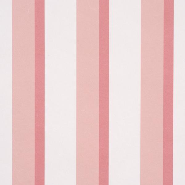 Schumacher Rigsby Stripe Pink Wallpaper