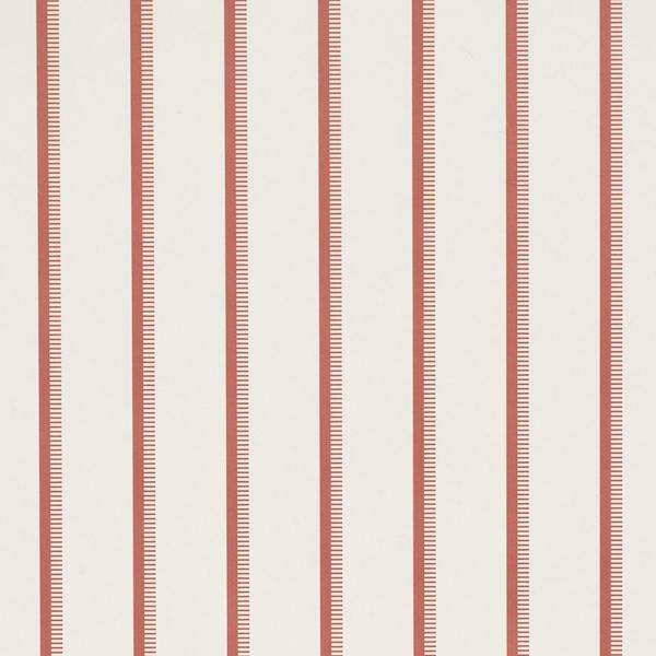Schumacher Tyla Stripe Terracotta Wallpaper