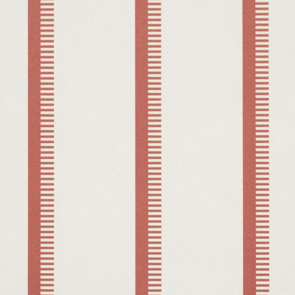 Schumacher Tyla Stripe Terracotta Wallpaper