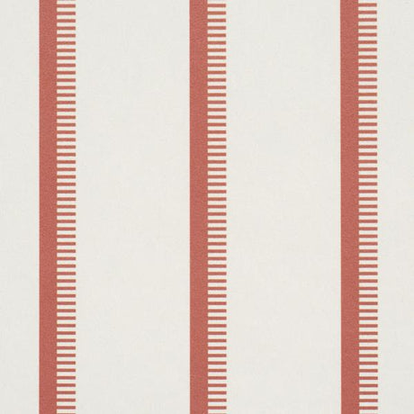 Schumacher Tyla Stripe Terracotta Wallpaper