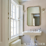 Schumacher Tyla Stripe Terracotta Wallpaper