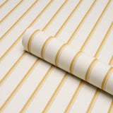 Schumacher Tyla Stripe Butternut Wallpaper