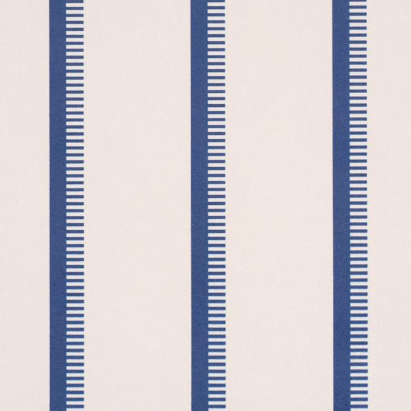 Schumacher Tyla Stripe Indigo Wallpaper